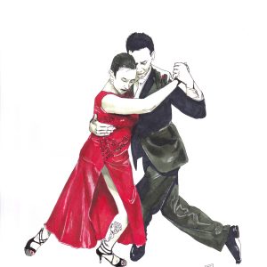 Mouvement et pause tango
